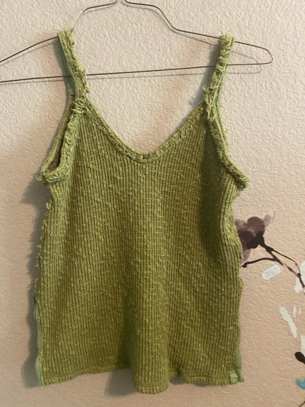 We The Free Green Sweater Tank Boho Festival S Free People
